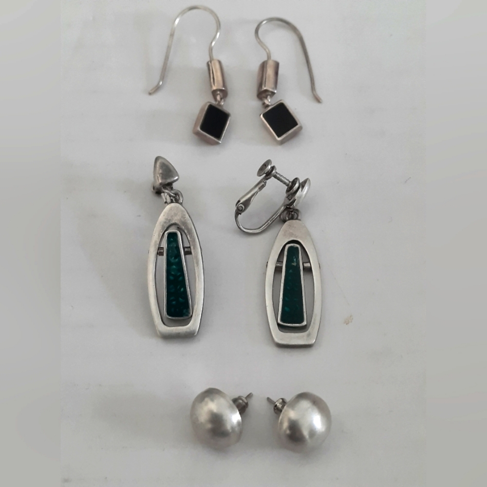 925 Silver Earings Lot